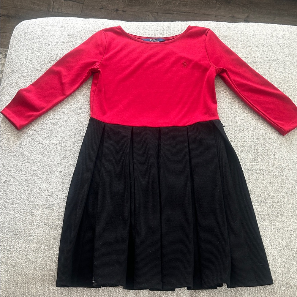 Polo by Ralph Lauren Red and Black  girls Dress
